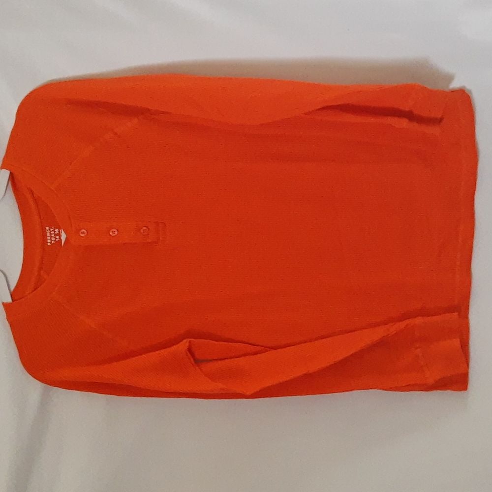 French Toast Crewneck LS Thermal Tees Bundle Boys 14/16 Slim Fit, Orange Blue - Picture 2 of 13